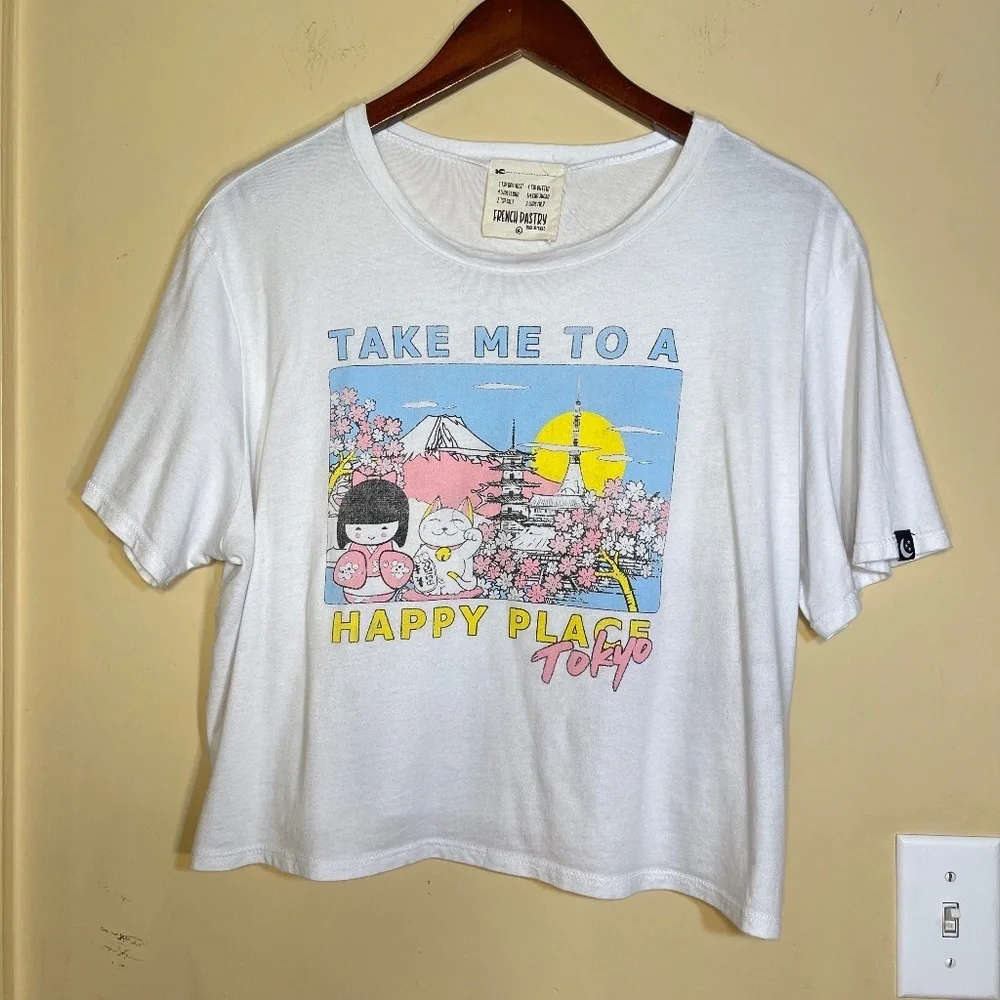 French Pastry White Graphic Tee - Picture 1 of 7